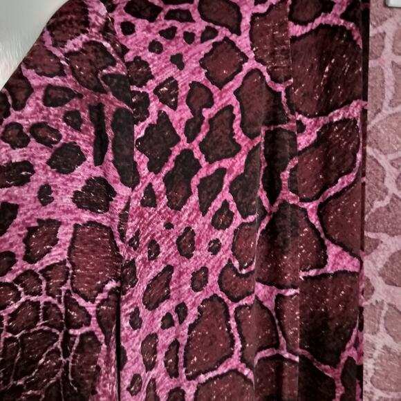 4494)Bundle 2 pcs Susan Graver Open Front Liquid Knit Black Gray Pink Cardigan L - Picture 8 of 11